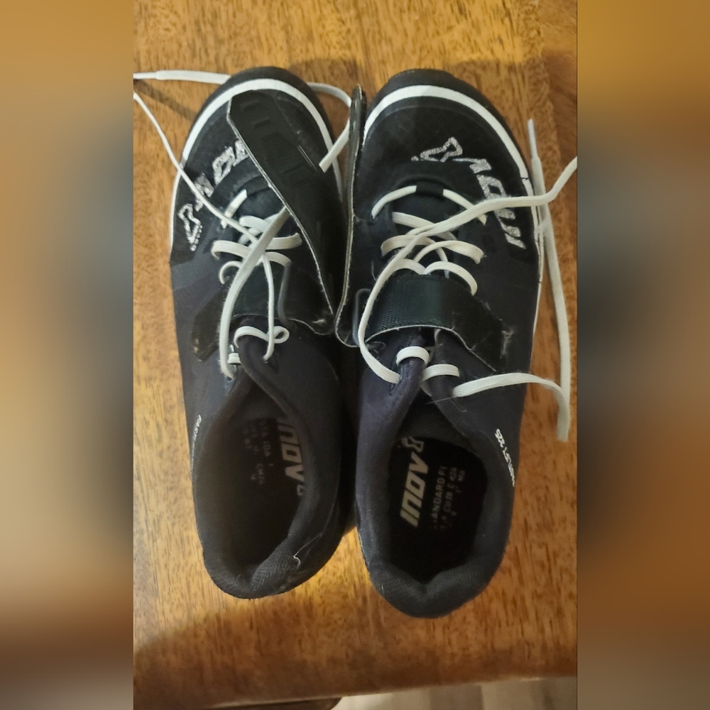 Inov-8 Black and White Athletic Shoes